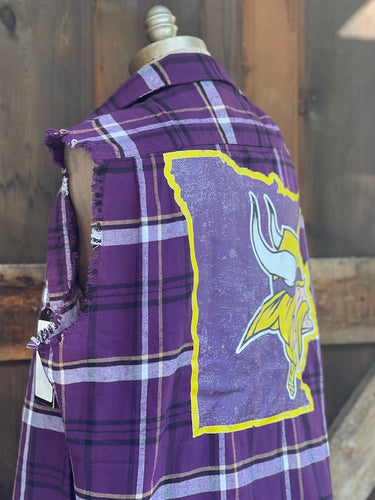 Minnesota Purple Classic Sleeveless Flannel